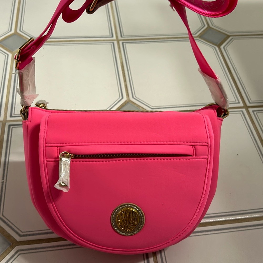 Hot pink lily purse